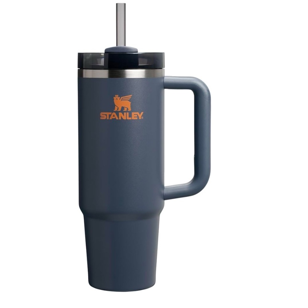 Stanley Blue Travel Mug with Straw